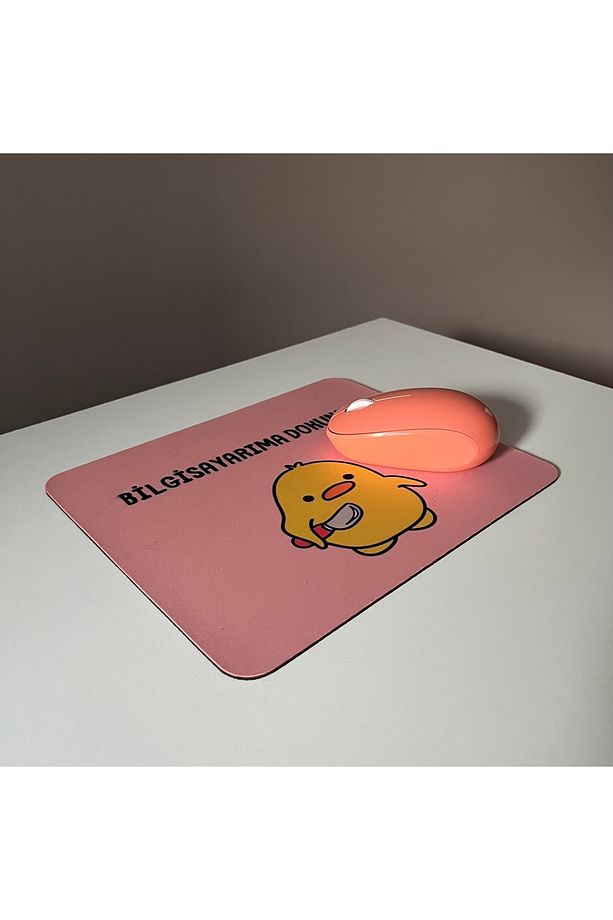 Sevimli Civciv Mouse Pad, 21x17 cm, Kaymaz Taban, Ev, Ofis ve Oyun için Rahat ve Yumuşak Mousepad - 3