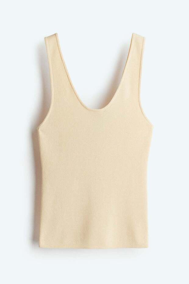 Knitted vest top