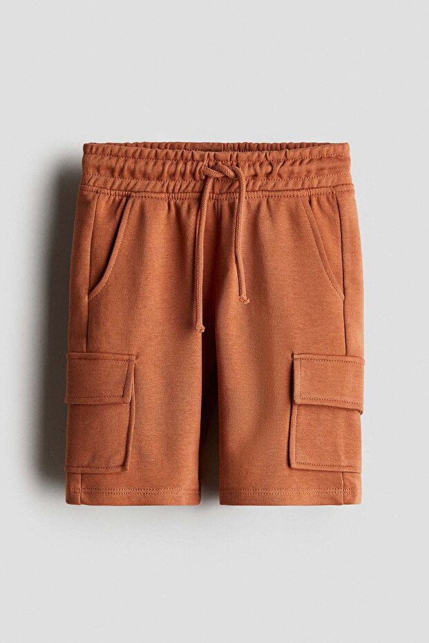 Cargo sweatshirt shorts