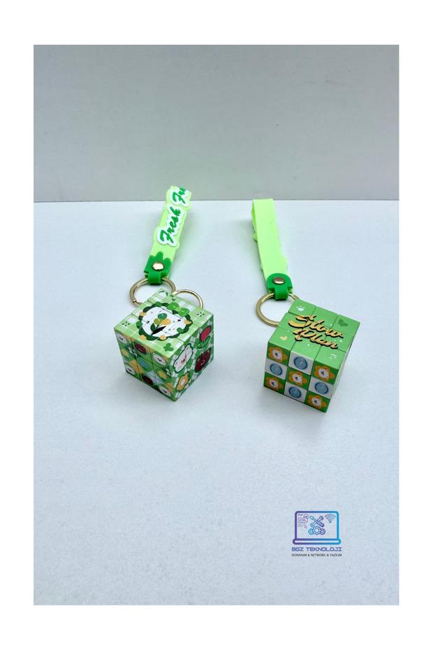 Rubik's Cube Shaped Keychain – 10 Different Models - 3