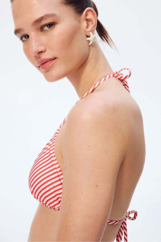 الجزء العلوي من بيكيني مثلث مبطن - 1