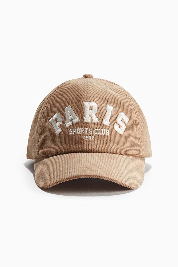 Corduroy cap