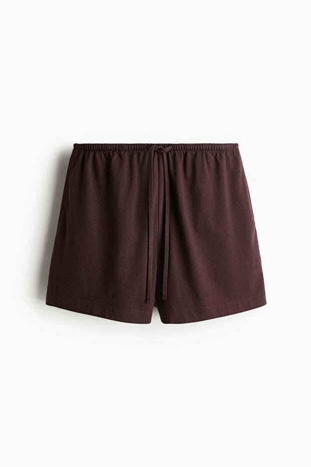 Cotton drawstring shorts - 1
