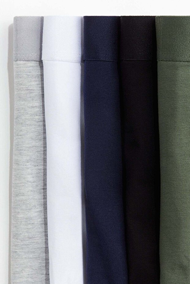 مجموعة من 10 سراويل داخلية قطنية متوسطة الحجم - 6