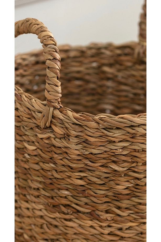 Bej Hasır Organizer Sepet 26x26 cm - 2