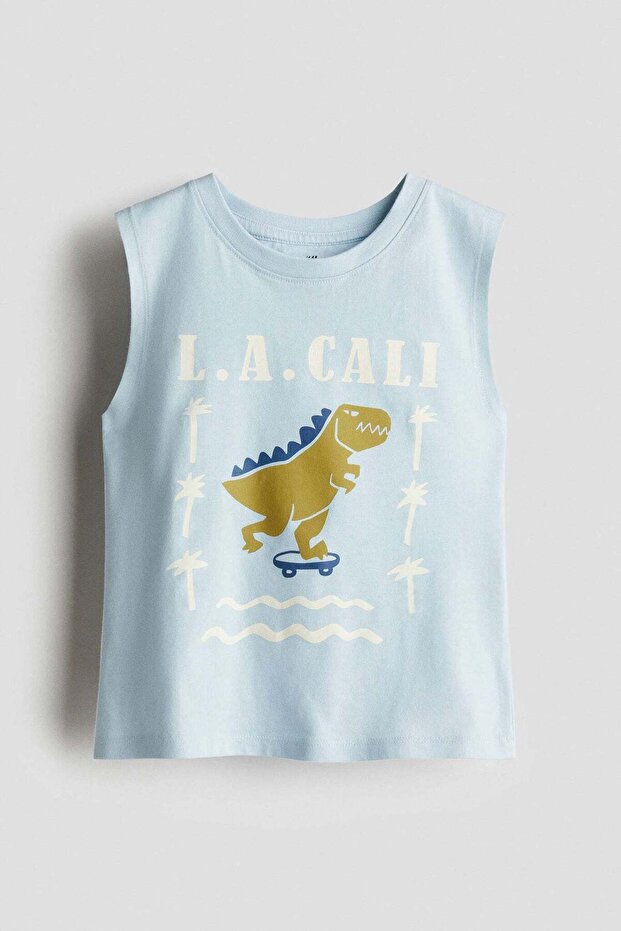 Printed vest top