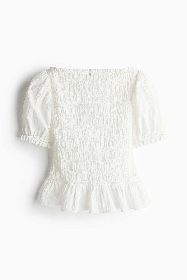Smocked blouse - 4