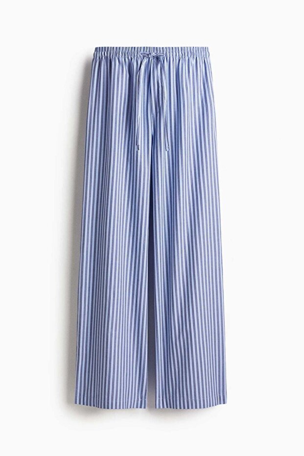 Cotton drawstring trousers