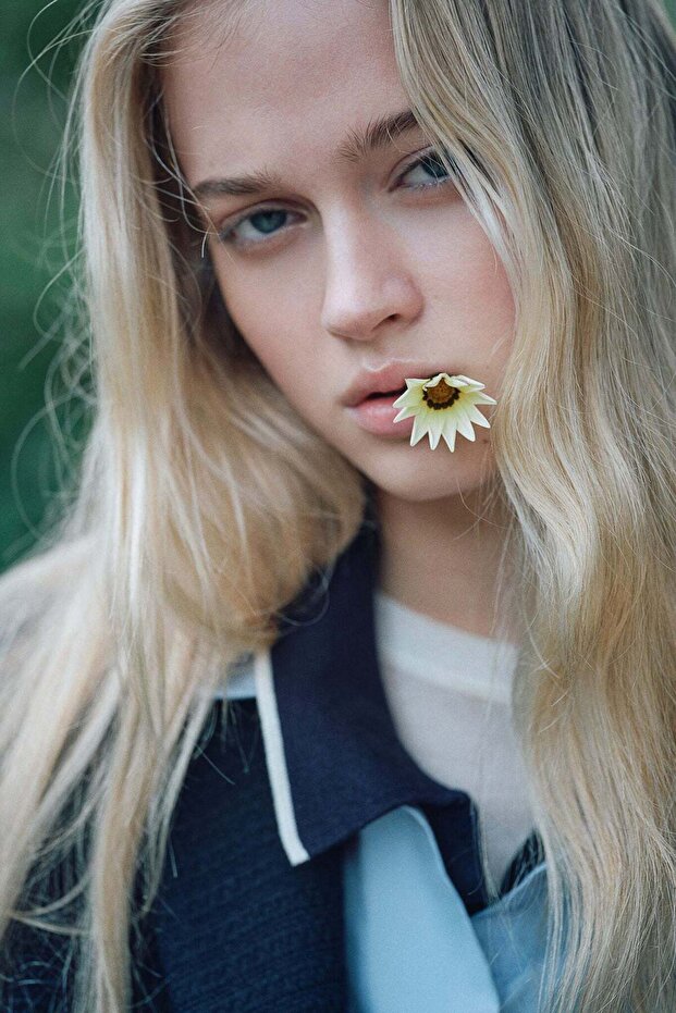 سترة منسوجة بنمط هندسي - 6