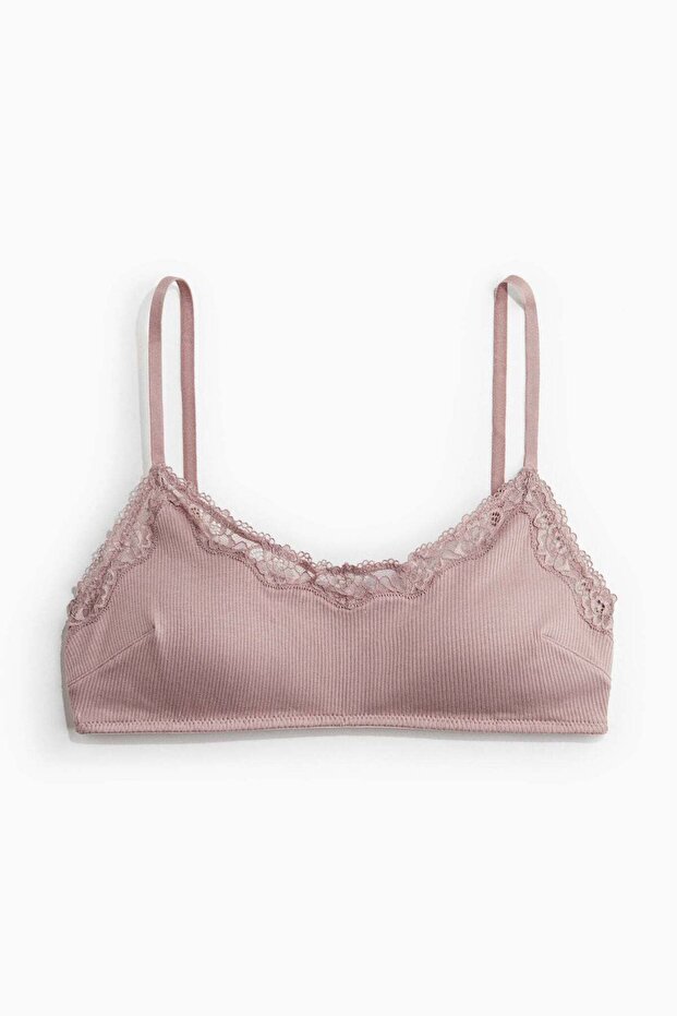 Padded soft jersey bra - 1