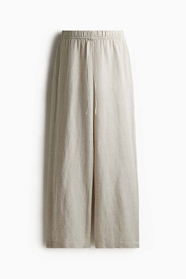 MAMA Before & After linen-blend trousers
