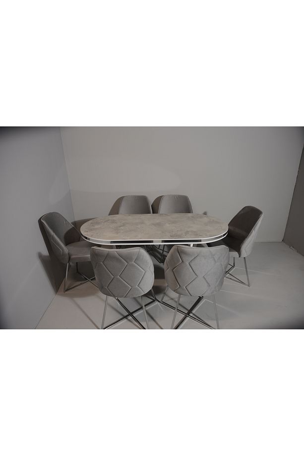 Mutfak Yemek Masa Sandalye Takımı Lüx Quality 90x170 (1MASA-6SANDALYE) - 6