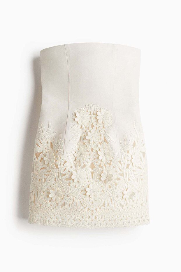 Appliquéd bandeau dress