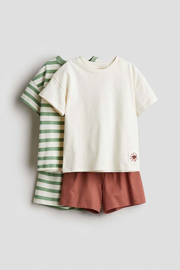 2-pack cotton pyjamas