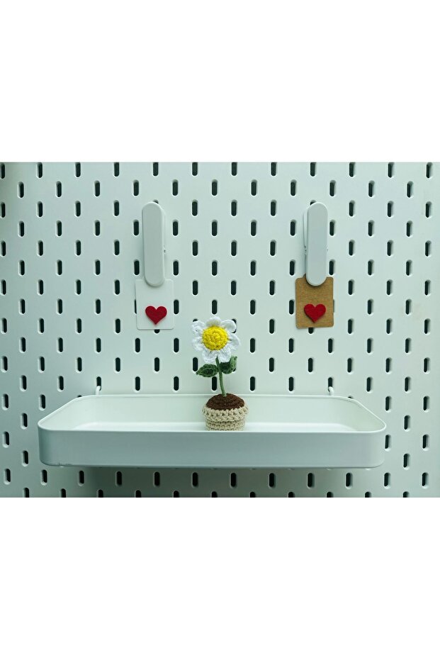 Örgü saksıda çiçek - 2