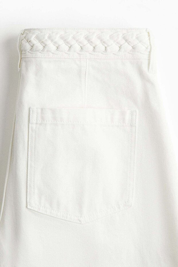 بنطلون جينز واسع وعالي الخصر - 7