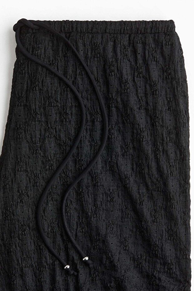 Lace-look drawstring trousers - 2