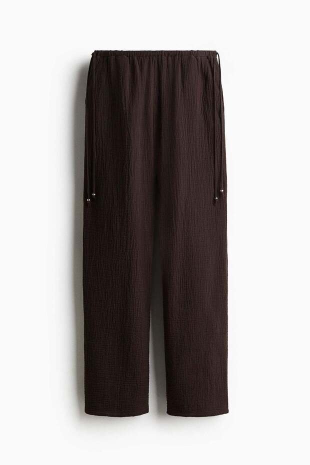 Wide drawstring trousers - 6