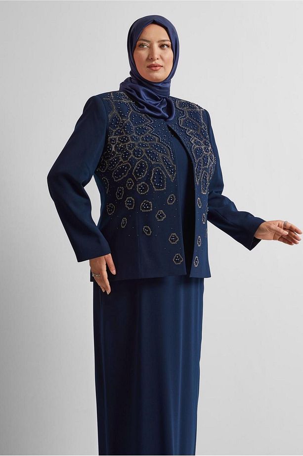 İŞLEMELİ ELBİSELİ TAKIM 30526 - 2