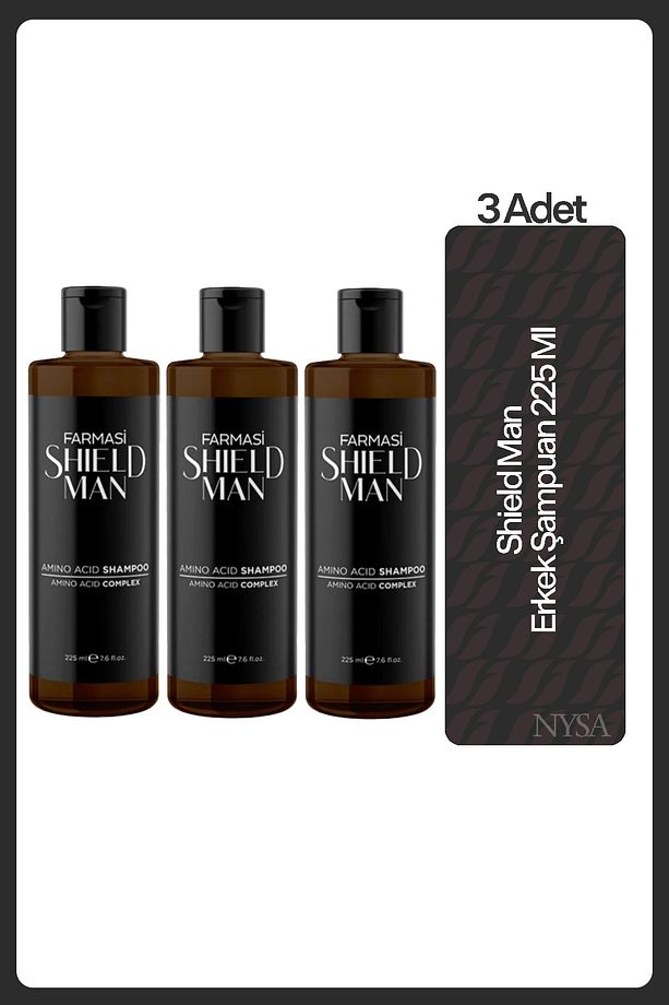 Shield Man Şampuan 225 ml - 3 Adet - 1