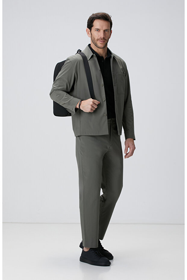 Haki Dış Gömlek - 3