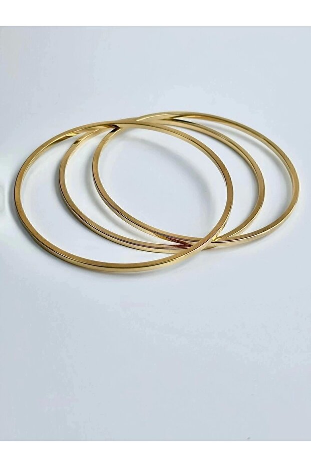 Çelik Gold Ajda Bilezik Seti (3'LÜ) - 4