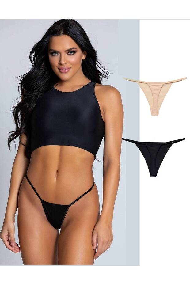 Fantasy Special Zone and Side Open String Thong 2 Pcs - 1