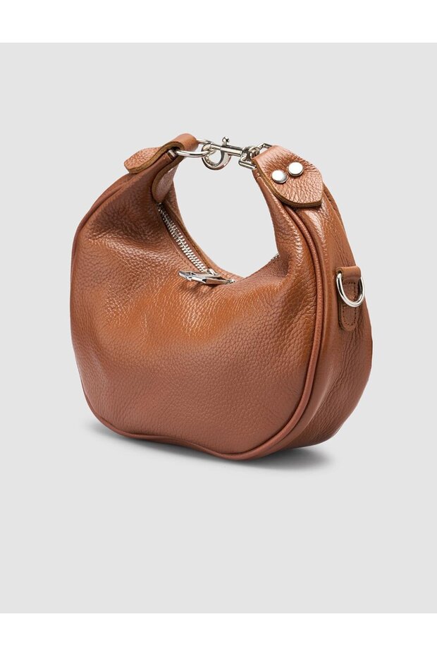 %100 Hakiki Deri Taba Kadın Çanta - 2