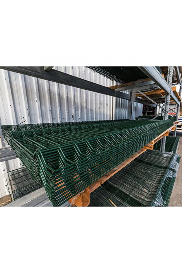 Panel Çit Sade 100x250 cm | Galvanizli Yeşil Çelik Panel - 5