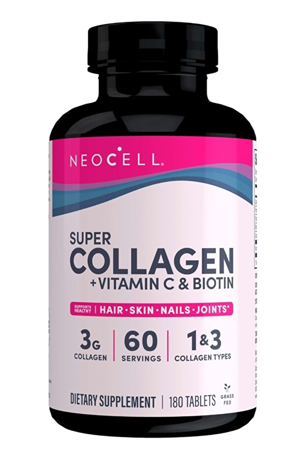 Super Collagen + Vitamin C + Biotin 180 Tablets