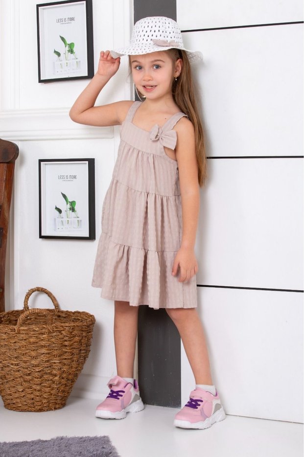 Girl's Summer Dress with Summer Hat