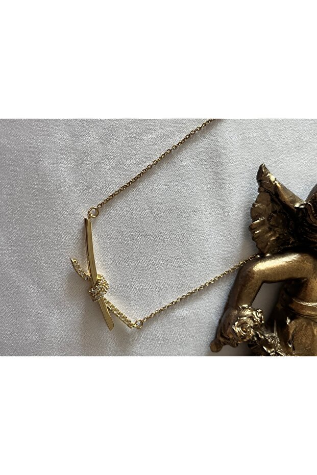 Taşlı Düğüm Kolye - 3