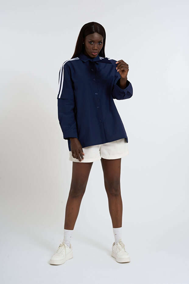 Kravat Detaylı Gömlek - 6