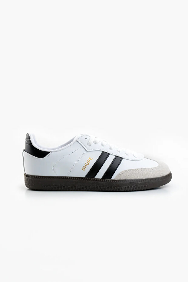Women's Men's Casual Sneakers White Black Sneaker