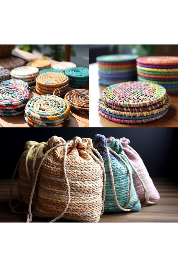 Rafya İp Şapka Çanta Kağıt Ambalaj İpi 100 gr 100 m Raffia Natural Kağıt İp - 3