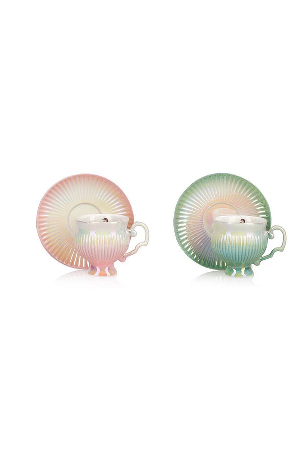 LCW HOME Pembe 2 Kişilik Porselen Kahve Fincan Takımı 90 ml - 6