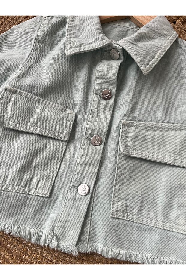 Kız çocuk Mint Ceket - 3