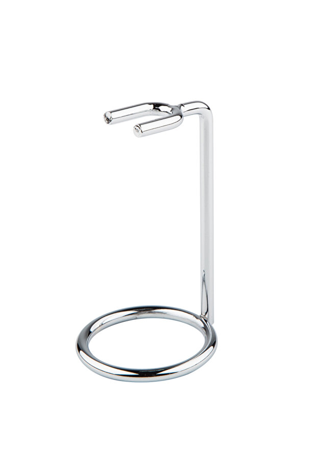 Men Metal Art Shaving Brush Stand Razor Base Chromed Silver Shaving Razor Beard Clean Shaver Kit ...