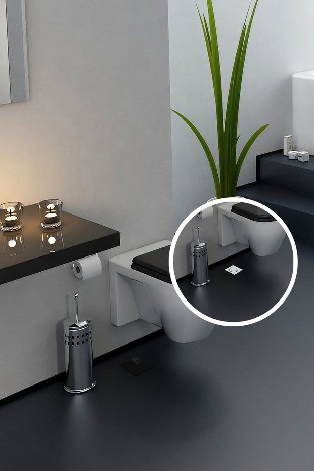 Glass Drain Cover | Gray Color | Smoked Glass | Set of 4 | 15cm X 15cm