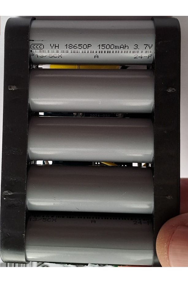 Şarjlı Batarya Grubu 5 Li 18650 Li-ion Pil 18v 2000 Mah Pcbli Şarj Bms Devreli Pil Seti Okul Proje - 7