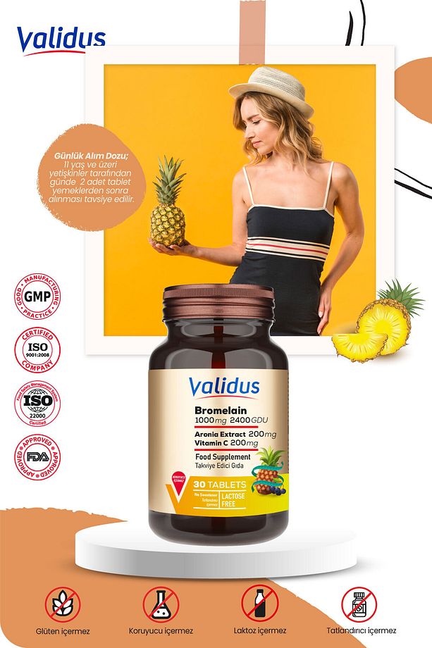 Slimming Set - Bromelain - Glukomannan - Berberin - Cla - Apple Cider - 5