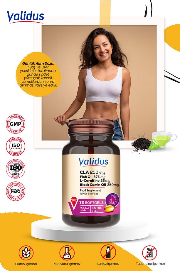 Slimming Set - Bromelain - Glukomannan - Berberin - Cla - Apple Cider - 7