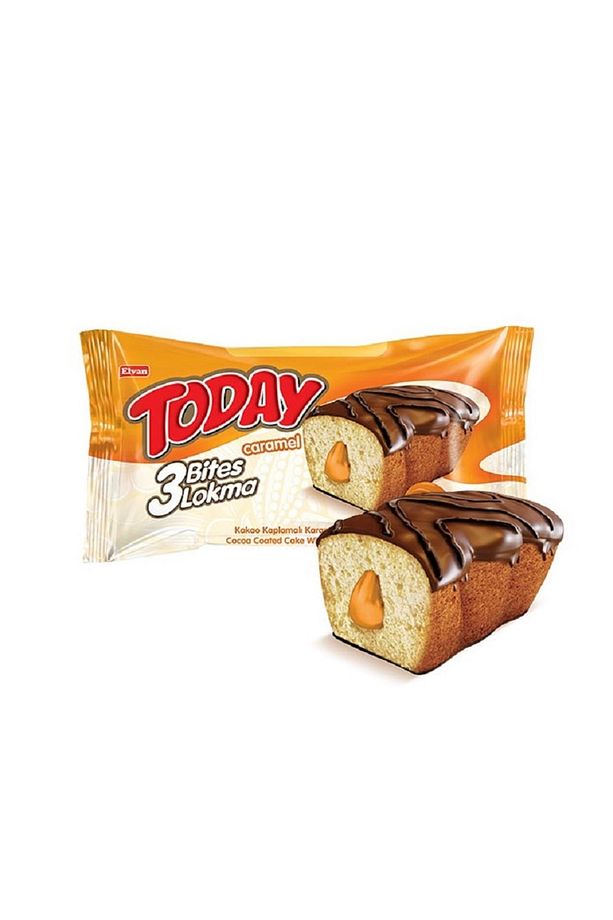 Today 3 Bites Karamelli Kek 40 Gr. 24 Adet (1 Kutu) - 2