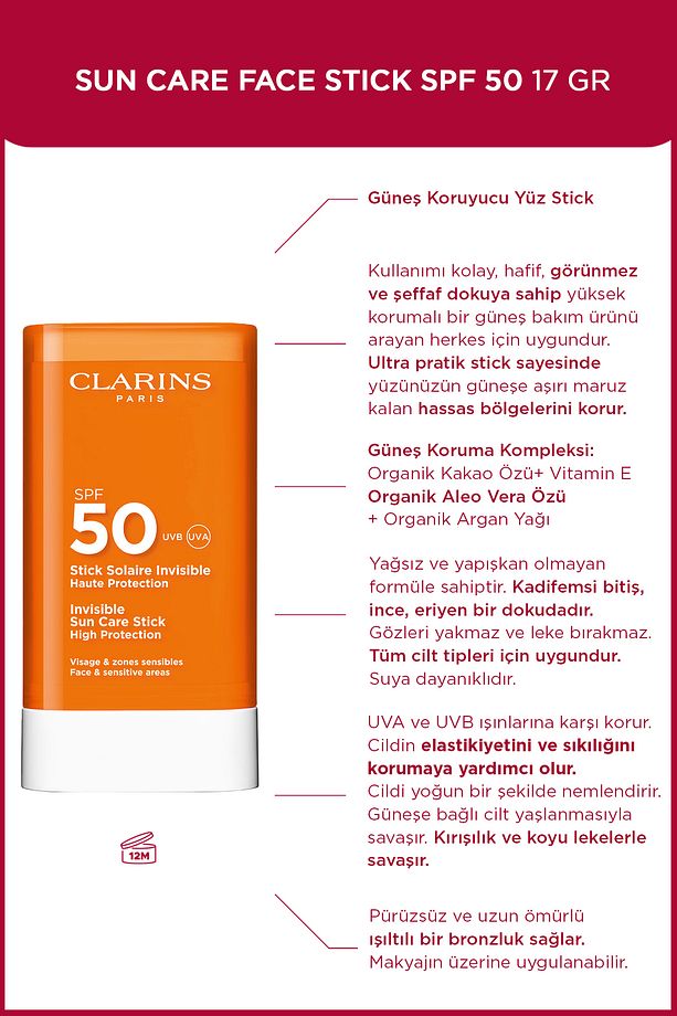 SUN STICK SPF50 17G-Yüksek Korumalı Stick Güneş Kremi SPF50+ - 1