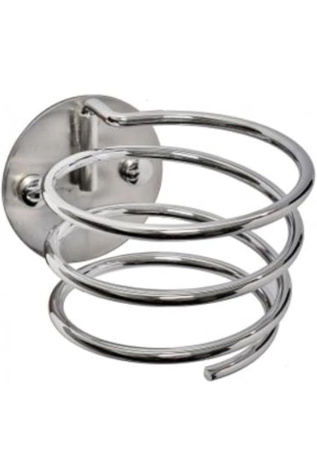 Hair Dryer Holder Rack Wall Mounted Blow Dryer Rack Stand Stainless Steel for Bathroom, Salon,