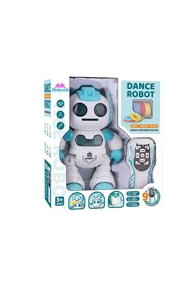 Rc Uzaktan Kumandalı Akıllı Robot Programlanabilir 9 Fonksiyonlu 22 Cm - 7