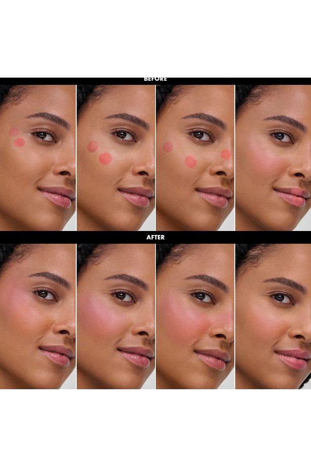 Blush & Go Mat Bitişli Likit Allık Ultra ince sıvı doku yoğun Pigmentasyon'u sünger aAplikatörü 7 ml - 4