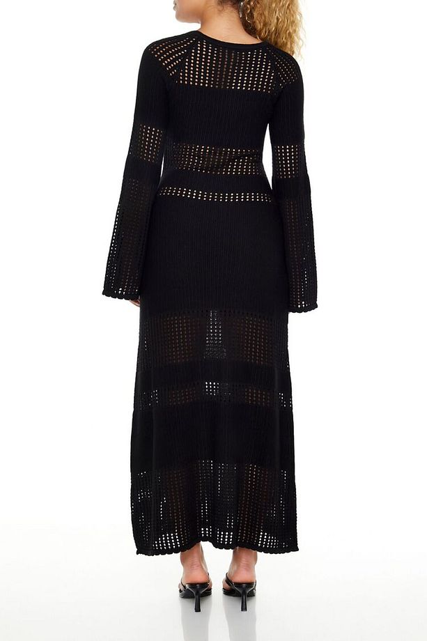 Triko File Midi Elbise - 6