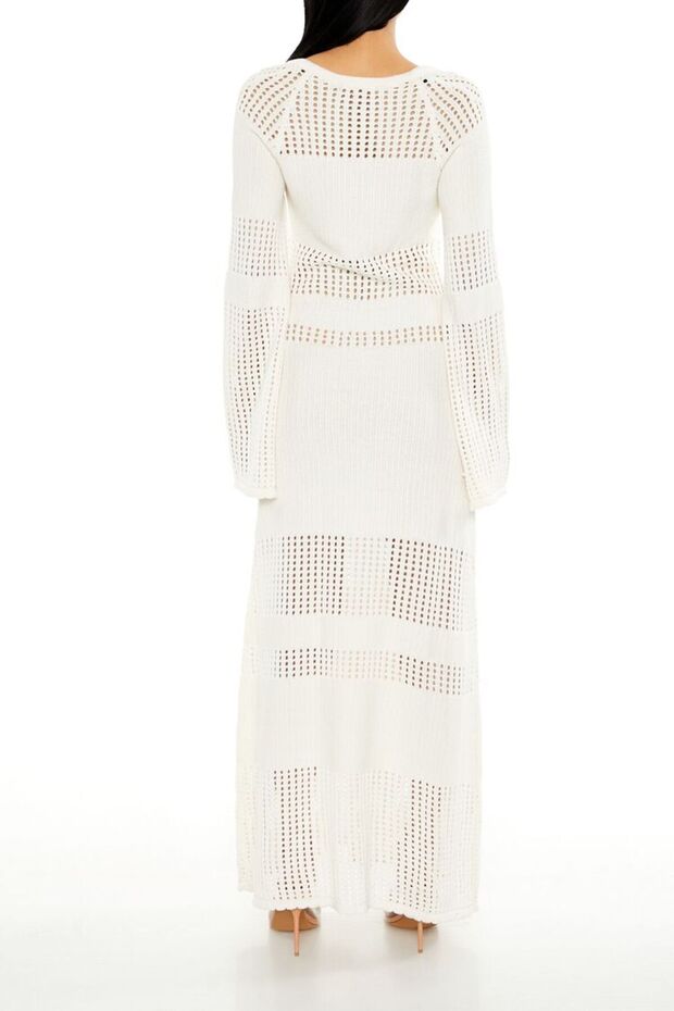 Triko File Midi Elbise - 5