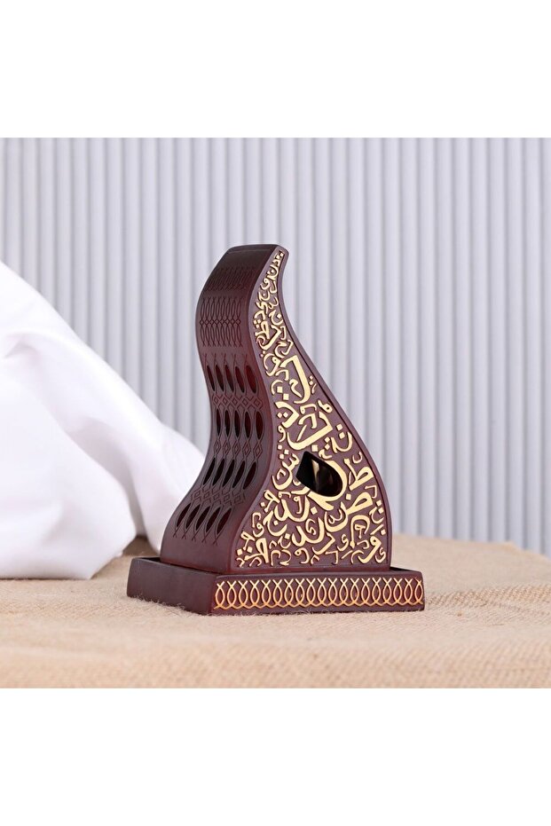 Luxury Resin Charcoal Incense Burner Magnetic Cover Bakhoor Burner for Home & Office Aromatherapy